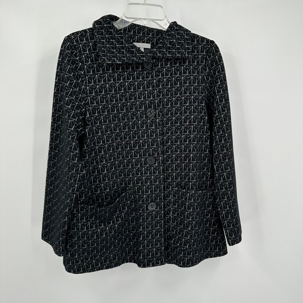 Habitat Womens Artsy Jacket Size S Textured Button Front‎ Minimalist Lagenlook